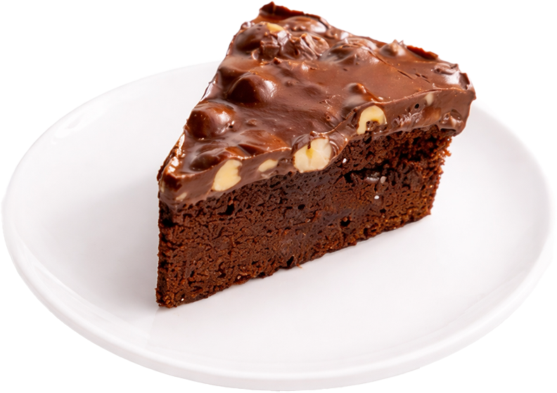 brownies cake with hazelnut